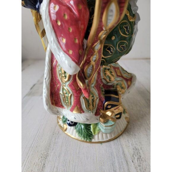 Fitz Floyd classics Florentine AS IS Santa Claus teapot collectible Xmas - Picture 7 of 15